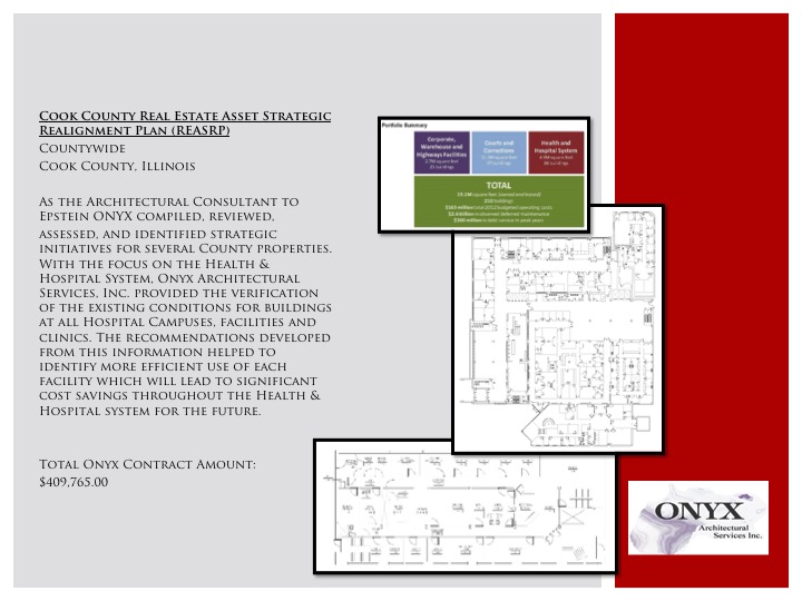 Cook County Real Estate Asset Strategic Realignment Plan Onyx